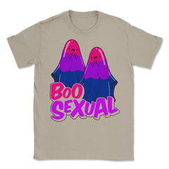 Boo Sexual Bisexual Ghost Pair Pun for Halloween print Unisex T-Shirt - Cream