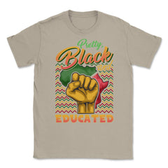 Pretty Black And Educated African Americans Pride Juneteenth graphic - Cream