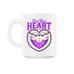 Asexual Trust Your Heart Asexual Pride print - 11oz Mug - White