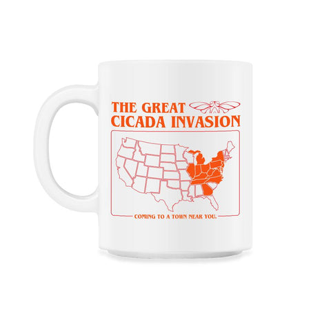 Cicada Invasion Coming to These States in US Map Cool graphic 11oz Mug