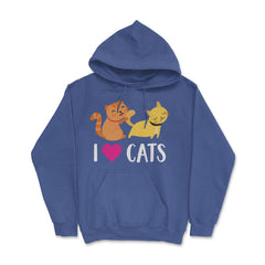 Funny I Love Cats Heart Cat Lover Pet Owner Cute Kitten product Hoodie - Royal Blue