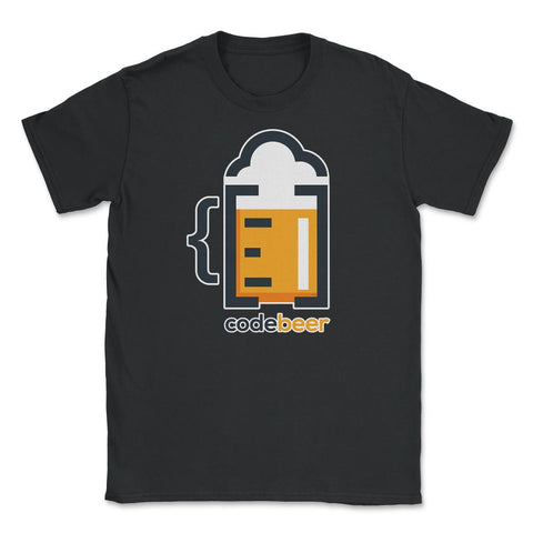 Code Beer Humor Funny design Beer Mug Gift graphic Tee Unisex T-Shirt