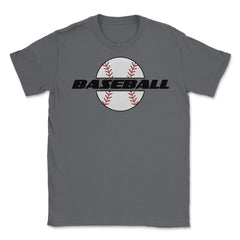 Cute Baseball Sporty Baseball Player Coach Fan Athlete design Unisex - Smoke Grey