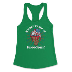 Patriotic Ice Cream Cone American Flag Independence Day graphic - Kelly Green
