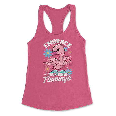 Flamingo Embrace Your Inner Flamingo Spirit Animal print Women's - Hot Pink