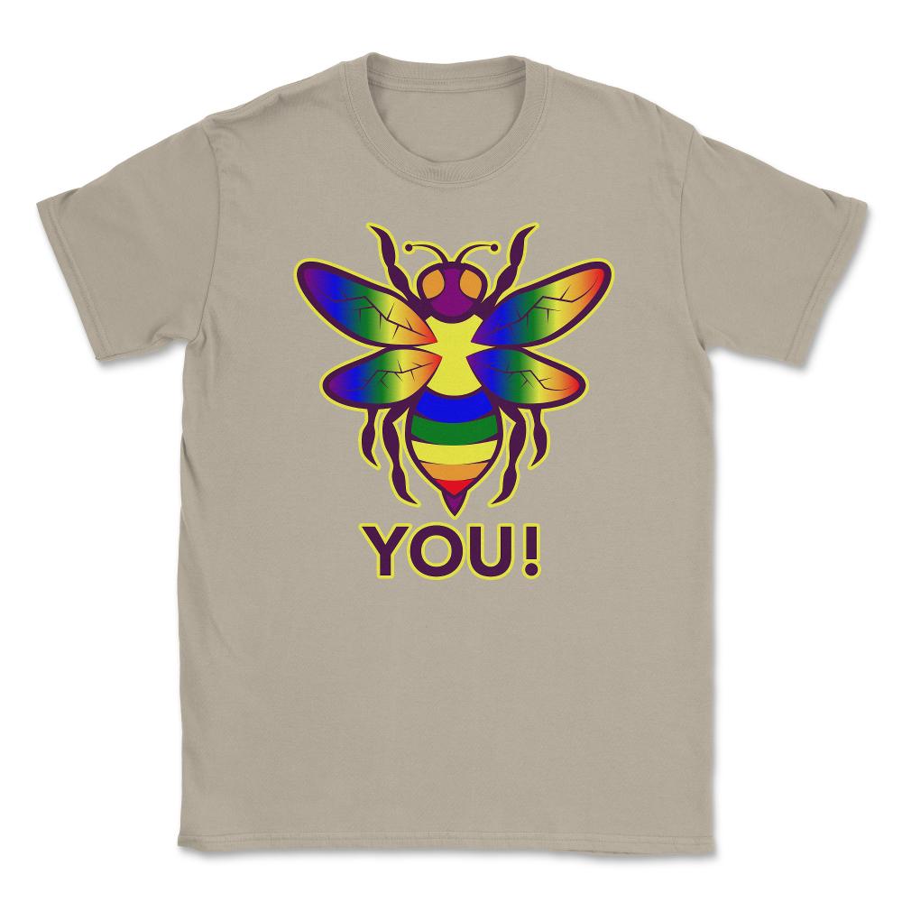 Rainbow Bee You! Gay Pride Awareness design Unisex T-Shirt