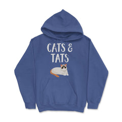 Funny Cats And Tats Tattooed Cat Lover Pet Owner Humor product Hoodie - Royal Blue