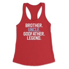 Funny Brother Uncle Godfather Legend Uncles Appreciation design - Red