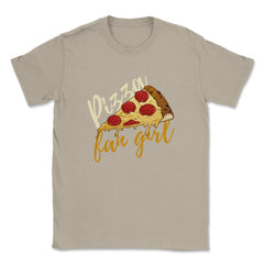 Pizza Fangirl Funny Pizza Humor Gift print Unisex T-Shirt - Cream