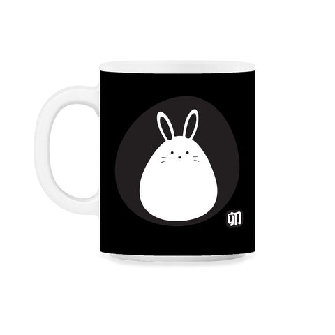 Chinese New Year of the Rabbit Minimalist Symbol graphic 11oz Mug - Black on White