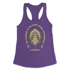 Chieftess Peacock Feathers Motivational Native Americans product - Purple