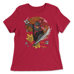 Ninja Penguin Ninja for Martial Arts Enthusiasts product - Women's Relaxed Tee - Red