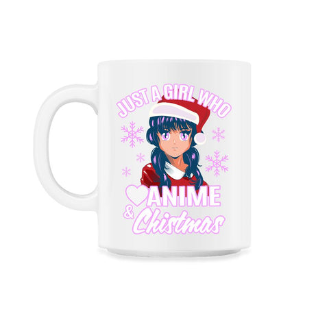Just a Girl who Loves Anime & Christmas Manga Girl Otaku product 11oz
