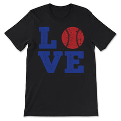 Funny Baseball Lover Love Coach Pitcher Batter Catcher Fan product - Premium Unisex T-Shirt - Black