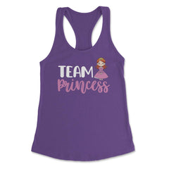 Funny Gender Reveal Announcement Team Princess Baby Girl design - Purple