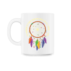 Dreamcatcher Native American Tribal Native Americans print - 11oz Mug - White