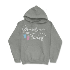 Funny Grandma Of Twins Proud Grandmother Of Grandkids product Hoodie - Grey Heather