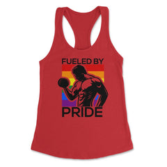Fueled by Pride Gay Pride Iron Guy2 Gift product Women's Racerback - Red