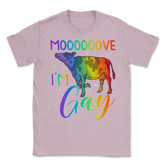 Mooooove I’m Gay Cow Gay Pride LGBTQ Rainbow Flag design Unisex