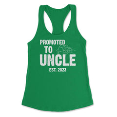 Funny Promoted To Uncle Est 2023 Soon To Be Uncle design Women's - Kelly Green