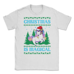 Unicorn Christmas Is Magical Ugly product Style print Unisex T-Shirt
