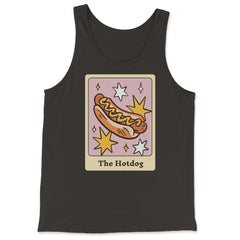 The Hot Dog Foodie Tarot Card Hot Dogs Lover Fortune Teller graphic - Tank Top - Black