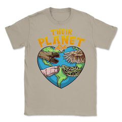 Their Planet Also Animal Rights Friendly Message Vegan Meme graphic - Cream