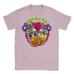 Halloween Bubble Tea Cute Kawaii Design graphic Unisex T-Shirt - Light Pink