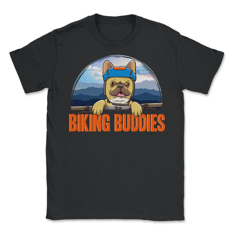 Biking Buddies Pug Cute Funny Biker Pug graphic Unisex T-Shirt