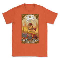 The Chariot Cat Arcana Tarot Card Mystical Wiccan product Unisex - Orange