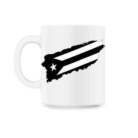 Puerto Rico Black Flag Resiste Boricua by ASJ product 11oz Mug