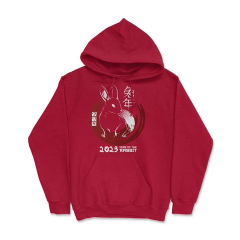 Chinese New Year Rabbit 2023 Chinese Traditional Style design Hoodie - Red