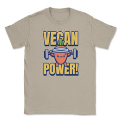 Vegan Power Carrot Character Funny Humor print Unisex T-Shirt