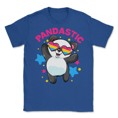 Pandastic Pansexual Pride Flag Rainbow Kawaii Panda print Unisex - Royal Blue