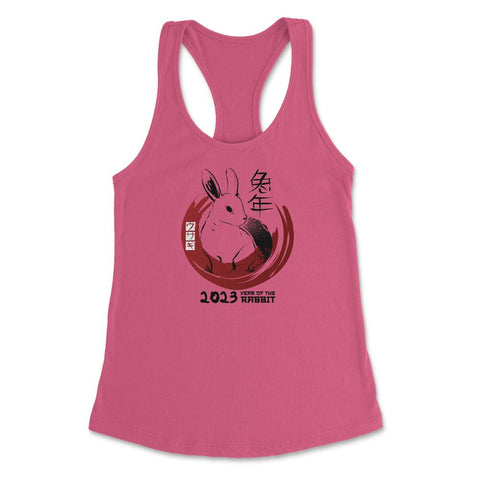 Chinese New Year Rabbit 2023 Chinese Traditional Style graphic - Hot Pink