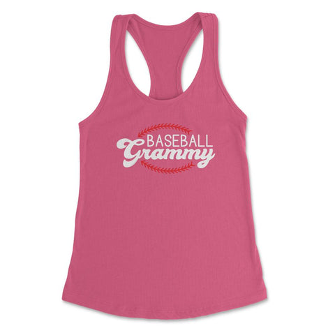 Funny Baseball Grammy Grandma Grandmother Fan Supporter graphic - Hot Pink
