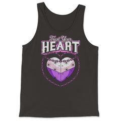 Asexual Trust Your Heart Asexual Pride product - Tank Top - Black