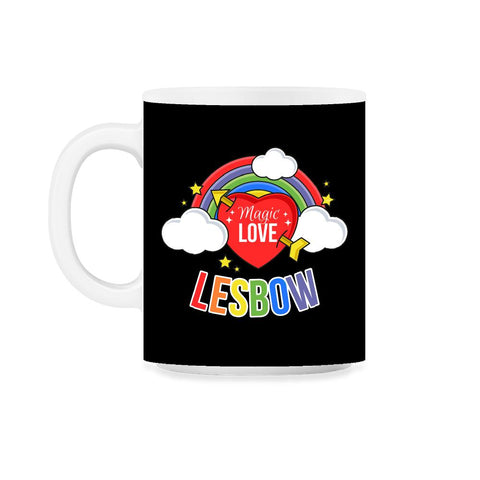 Lesbow Rainbow Heart Gay Pride Month t-shirt Shirt Tee Gift 11oz Mug