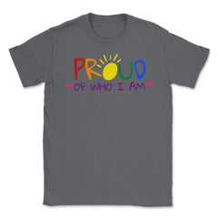 Proud of Who I am Gay Pride Colorful Rainbow Gift product Unisex