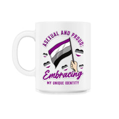 Asexual and Proud: Embracing My Unique Identity product - 11oz Mug - White