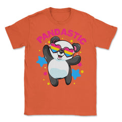 Pandastic Pansexual Pride Flag Rainbow Kawaii Panda print Unisex - Orange