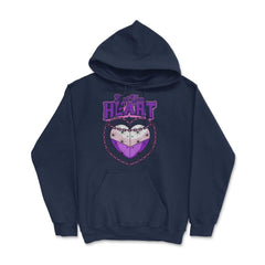 Asexual Trust Your Heart Asexual Pride print - Hoodie - Navy