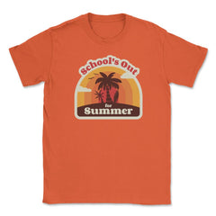 Funny School's Out for Summer Retro Vintage Beach product Unisex - Orange