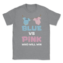 Funny Baby Gender Reveal Party Blue Or Pink Who Will Win product - Grey Heather
