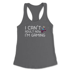 Funny Gamer Humor Can't Adult Now I'm Gaming Controller design - Dark Grey