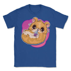 Boba Tea Bubble Tea Cute Kawaii Hamster Gift product Unisex T-Shirt - Royal Blue