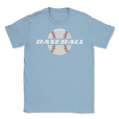Cute Baseball Sporty Baseball Player Coach Fan Athlete print Unisex - Light Blue