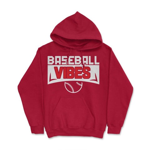 Baseball Vibes Baseball Coach Pitcher Batter Catcher Funny product - Red