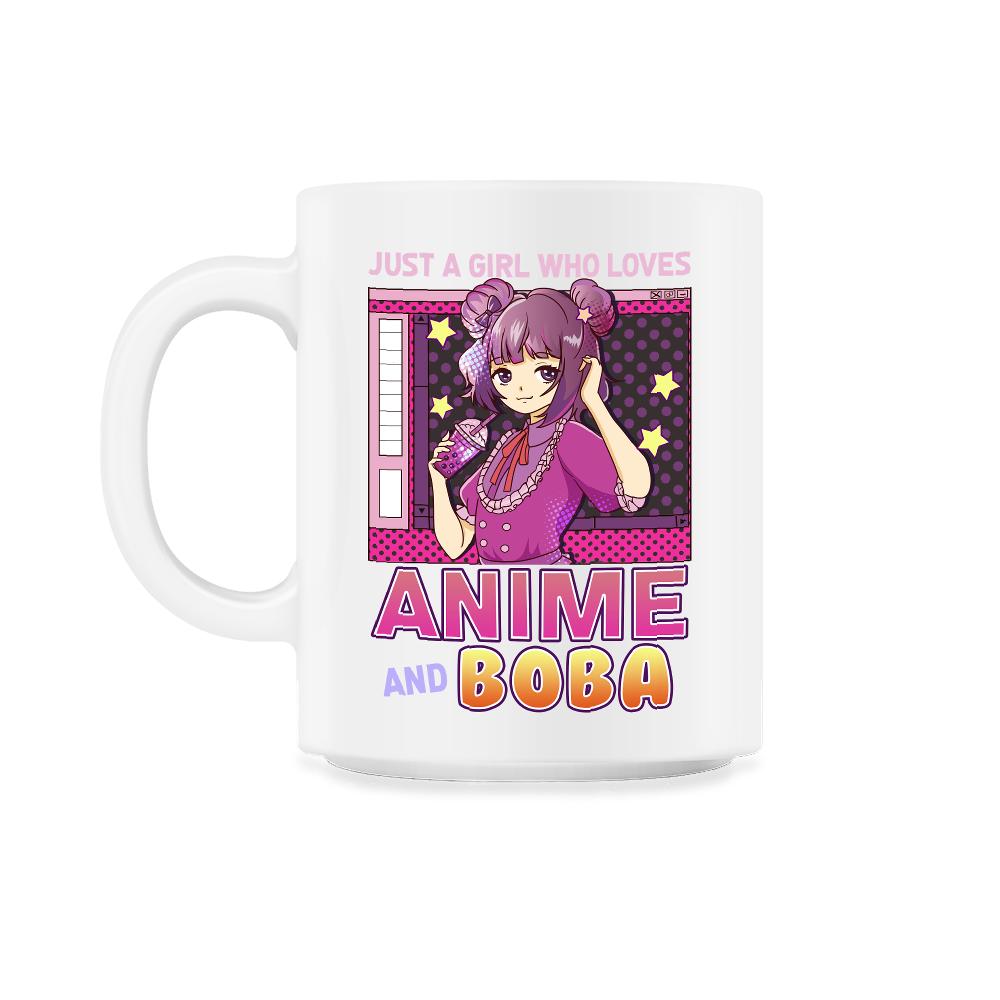 Just A Girl Who Loves Anime And Boba Gift Bubble Tea Gift graphic