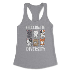 Funny Celebrate Diversity Cat Breeds Owner Of Cats Pets graphic - Heather Grey